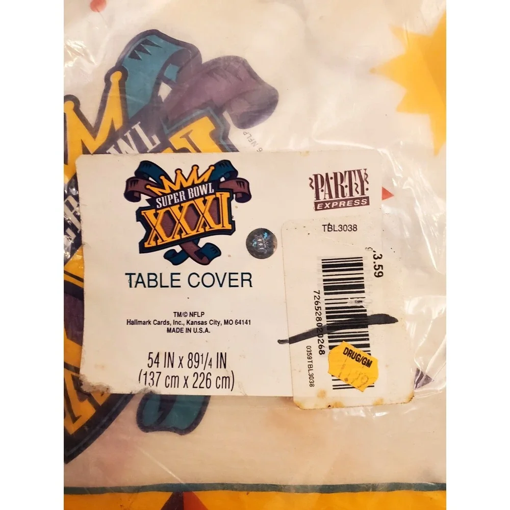 Vintage 1997 NFL Super Bowl XXXI 80 Party Plates 54